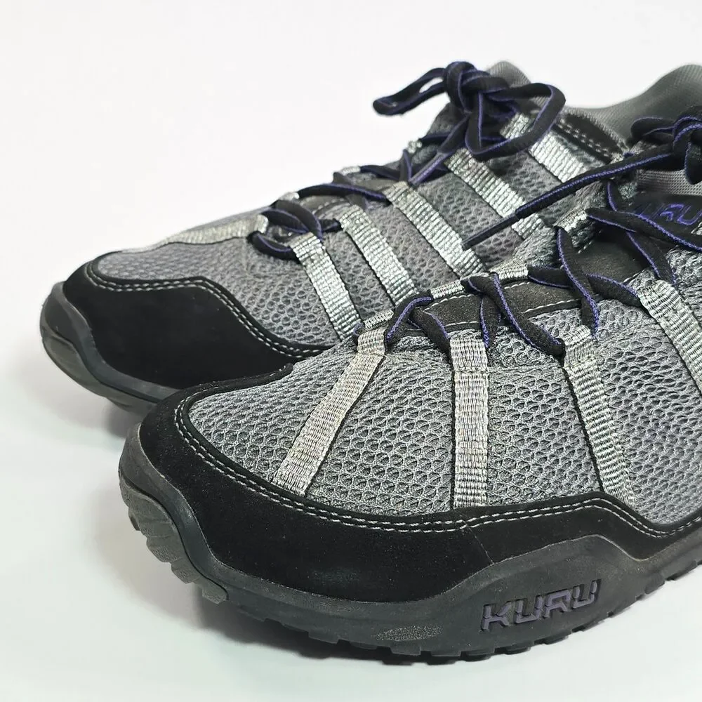 Kuru Chicane Hiking Trail Shoes Gray Black Silver 200625E Mesh Women's 10.5